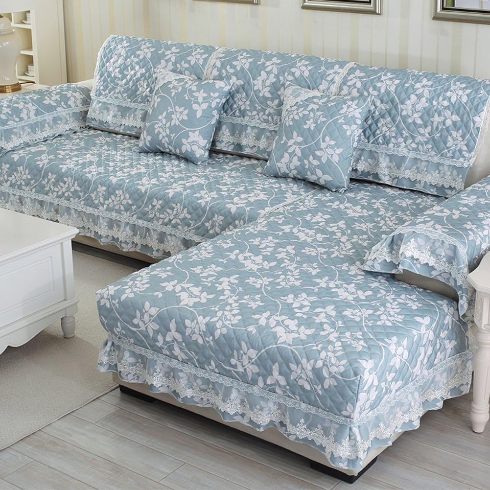 HDVHXVHJWCXHXF Summer Continental Jacquard Sofa Cushions/Fabrics,Anti-skidding, Simple And Modern Sofa Sets/Cover A Full Towel-A 95x180cm(37x71inch)