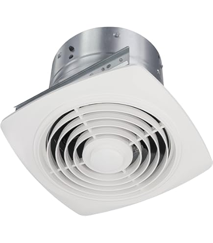 Broan 80 CFM 0.3 Sone Ceiling Mounted LED Lighted Exhaust Fan With Motio White