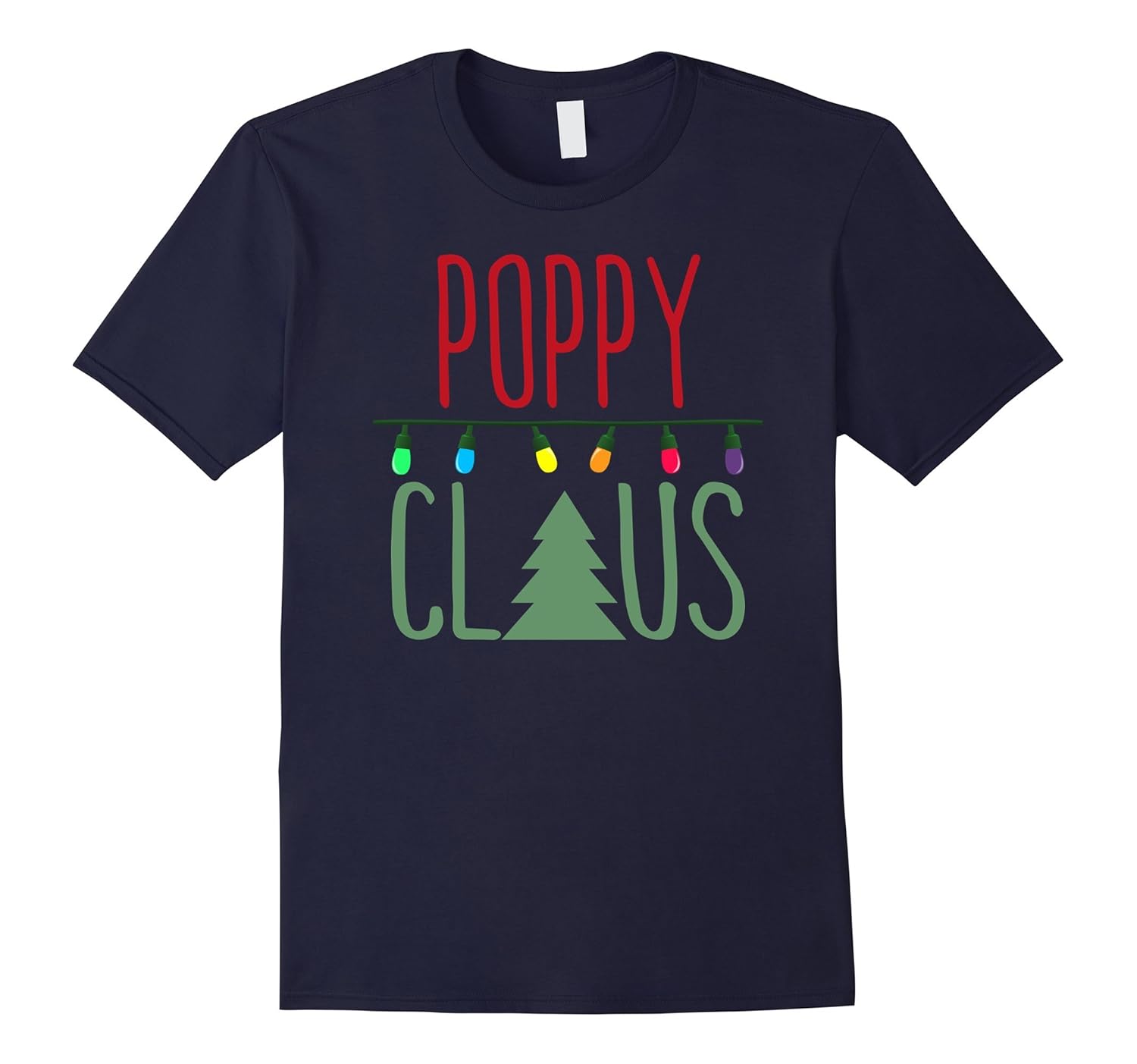 Cute Poppy Claus Shirt Christmas Lights Shirt-ANZ