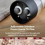 Tower T832248 Dual Electric Salt & Pepper Mill Stainless Black Battery Operated view 7