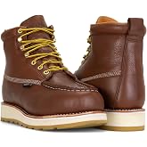 DieHard Toro Waterproof Soft Toe Work Boots, Premium Leather, Slip-Resistant, Brown