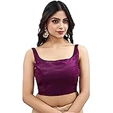 Indian Readymade Bollywood Party Wear Sleeveless Designer Style Choli Top Sari Blouse for Women