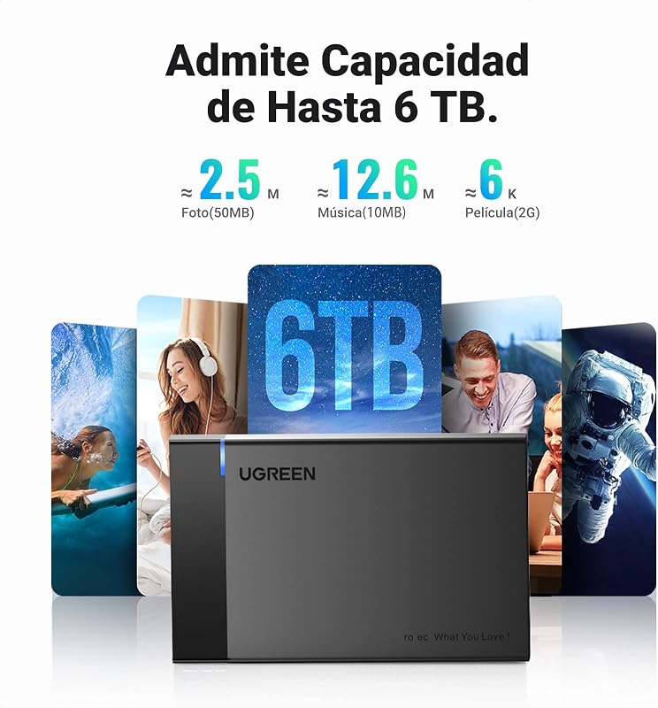 Caixa USB 3.0 de 2,5" com UASP 5Gbps