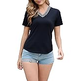 LEADHALO Merino Wool Womens T Shirts Loose Fit for Workout Athletic, Women Soft Moisture Wicking Short Sleeve Shirts Casual