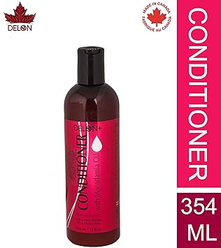 DELON Paraben and Sulfate-Free Macadamia Hair Conditioner for Men and Women, 354 ml
