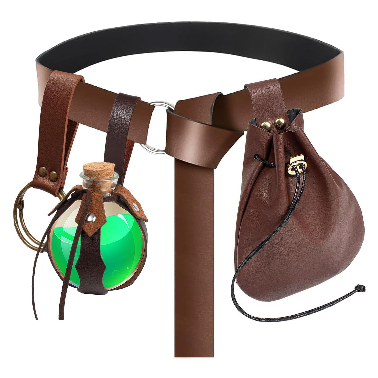 Renaissance Costume Accessories Belt Pouch Coin Purse Potion 