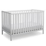 Delta Children Heartland 4-in-1 Convertible Crib - Greenguard Gold Certified, Bianca White