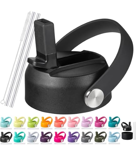 Amazon.com : RRegeny Straw Lid fits Hydro Flask Standard Mouth, 21 24 oz,  Sports Flex Cap Water Bottle Accessories Replacement Top : Sports & Outdoors