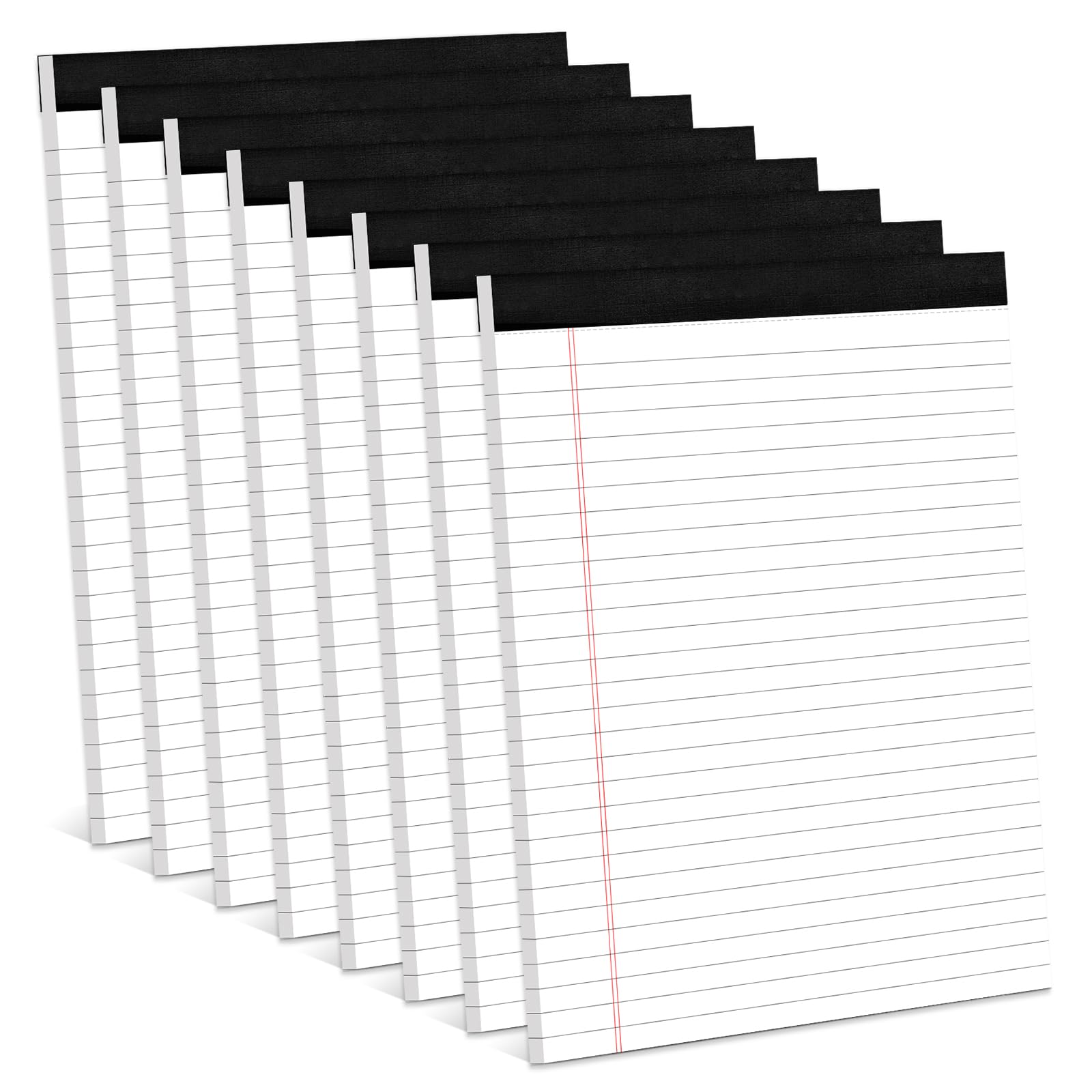Photo 1 of  White Legal Pads 8.5 x 11 Wide Ruled Note Pads 8.5 x 11" Legal Ruled Writing Pads for School 30 Sheets White Lined Paper Pads Notebook for Work Legal Notepads for Office Pad of Paper for Home