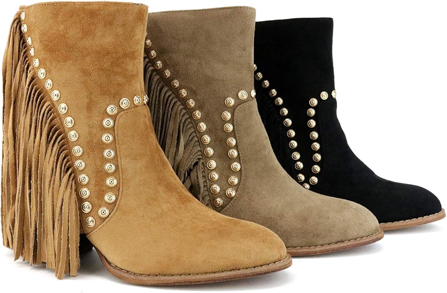 beast fashion fringe booties
