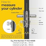 Yale B-YS3-3535NT Anti-Snap 3 Star Euro Thumbturn Cylinder 70mm Nickel view 6