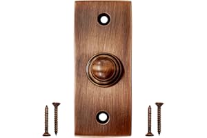 Akatva Door Bell Button – Bell Push Button – Doorbell Chime Wired - Doorbell Button Wired – Door Bell Ringer Button – Doorbell Button Replacement – Wired Doorbell Button - Coppe Antique Finish