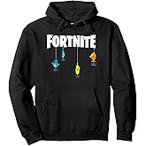 Fortnite Logo Lures White Pullover Hoodie