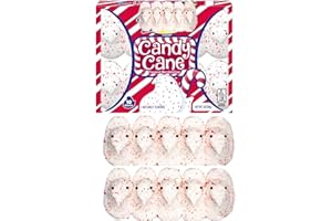 Christmas Candy Cane Chicks - 10 Marshmallow Candy - Perfect Stocking Stuffer for the Christmas holiday Season