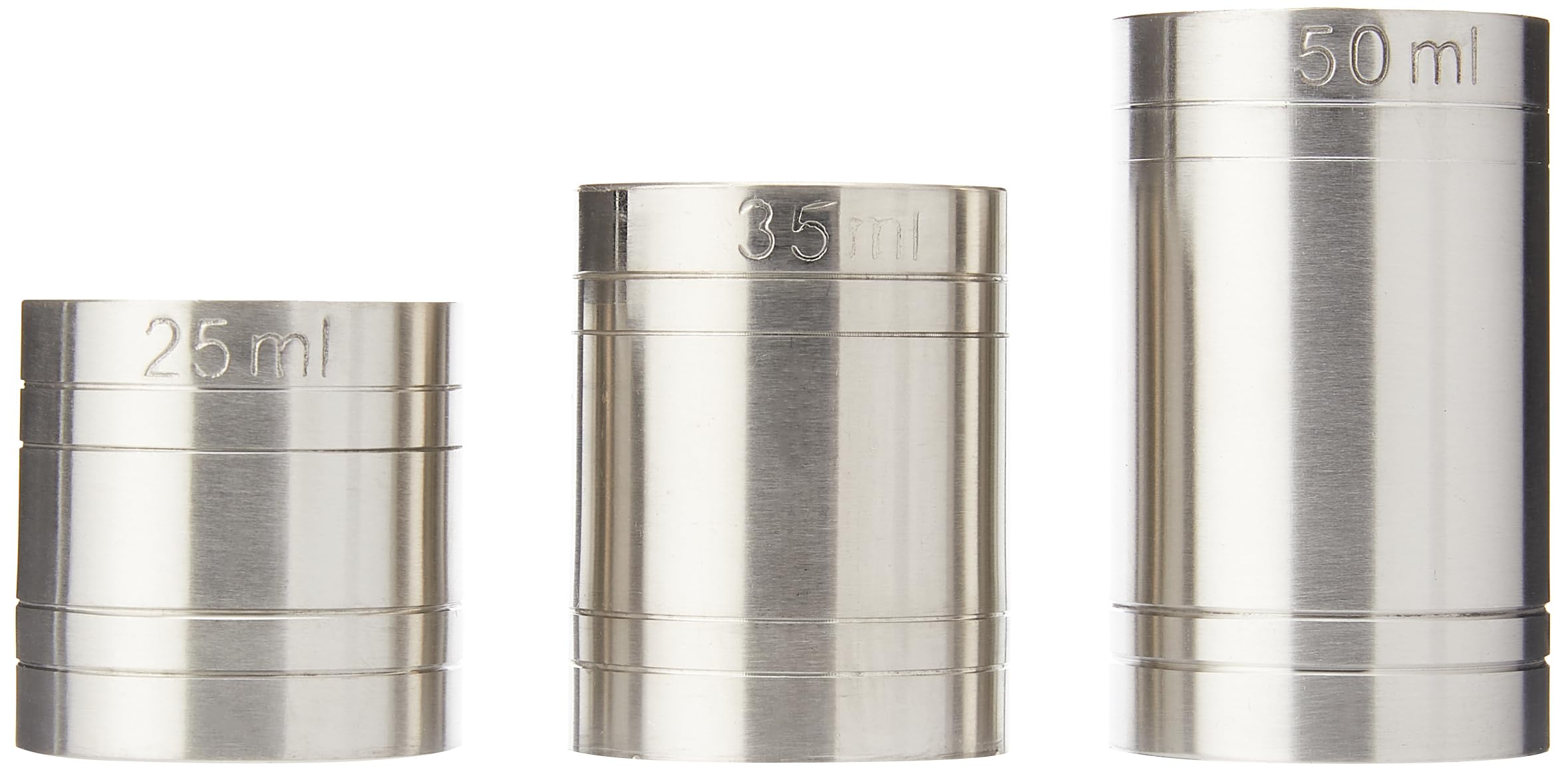 Beamount THIM3 Thimble Bar Measures Bundle Set, Stainless Steel, Silver, 10 x 10 x 5 cm