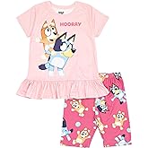 Bluey Bingo Girls T-Shirt and Shorts Outfit Set Toddler to Big Kid