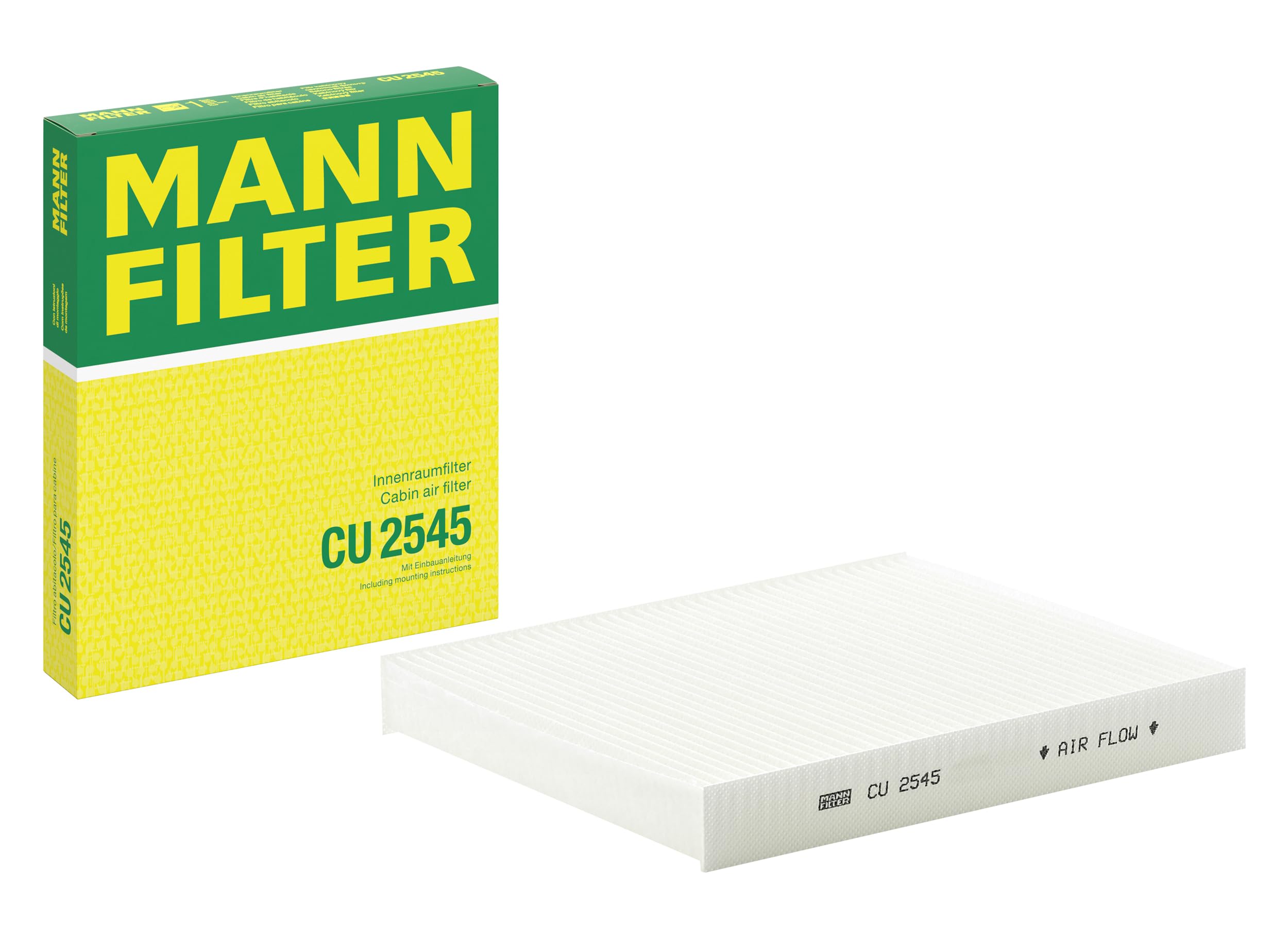 MANN-FILTER CU 2545 Cabin Air Filter - for Cars + Transporters
