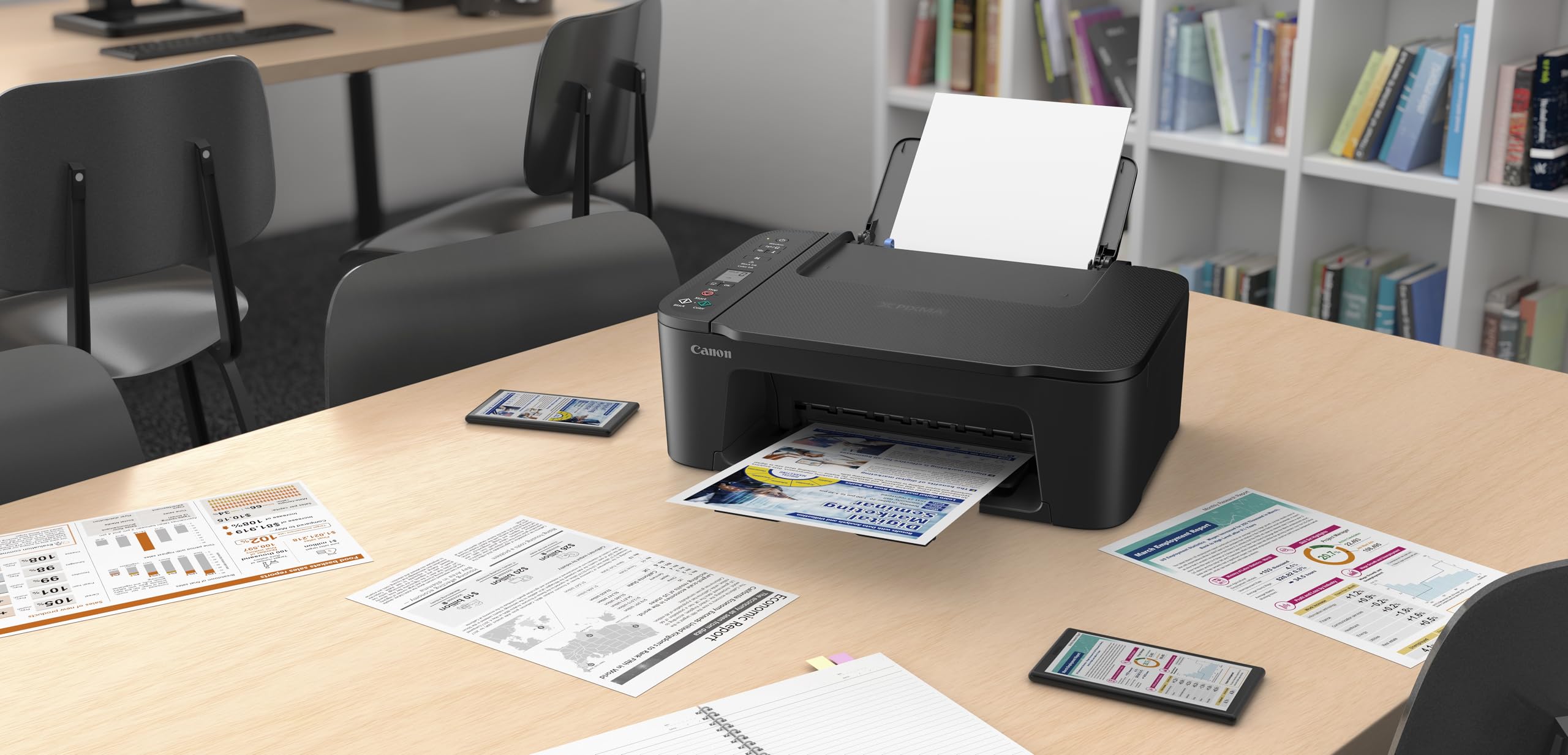 Canon PIXMA TS3750i Wireless Colour All-in-One Inkjet Printer - A4 Print, Copy, Scan - PIXMA Print Plan Compatible - Borderless Photo Printing - Wireless & Smartphone Print - Ideal for Home Printing