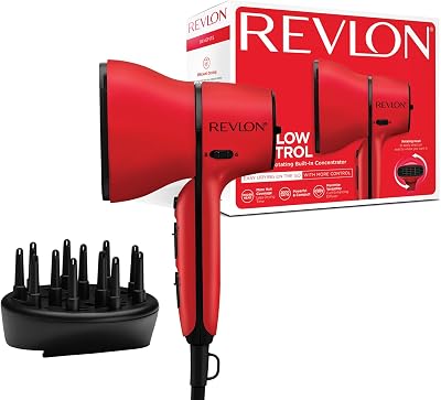Revlon Airflow Control Dryer 2000W Compact with Rotating Built-in Concentrator