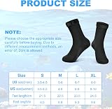 flintronic 3mm Neoprene Socks Wetsuit Diving Anti-Slip Fin Socks Black L view 4