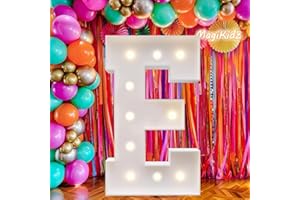 MAGIKIDZ Marquee Letter, 3FT Marquee Light up Letters,LED Light Up Letter E-DIY Party decorations, elevate your events with marquee letters 3 feet tall, perfect for Party, Birthday, Baby Shower