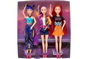 Figurines de chasseurs de démons - Ensemble de figurines de Noël - Jouet de collection unique et amusant pour les fans de cha