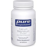 Pure Encapsulations Calcium Magnesium (Citrate) - 240 g Calcium & 240 g Magnesium - Bone Health Support - Non-GMO & Vegan - 180 Capsules