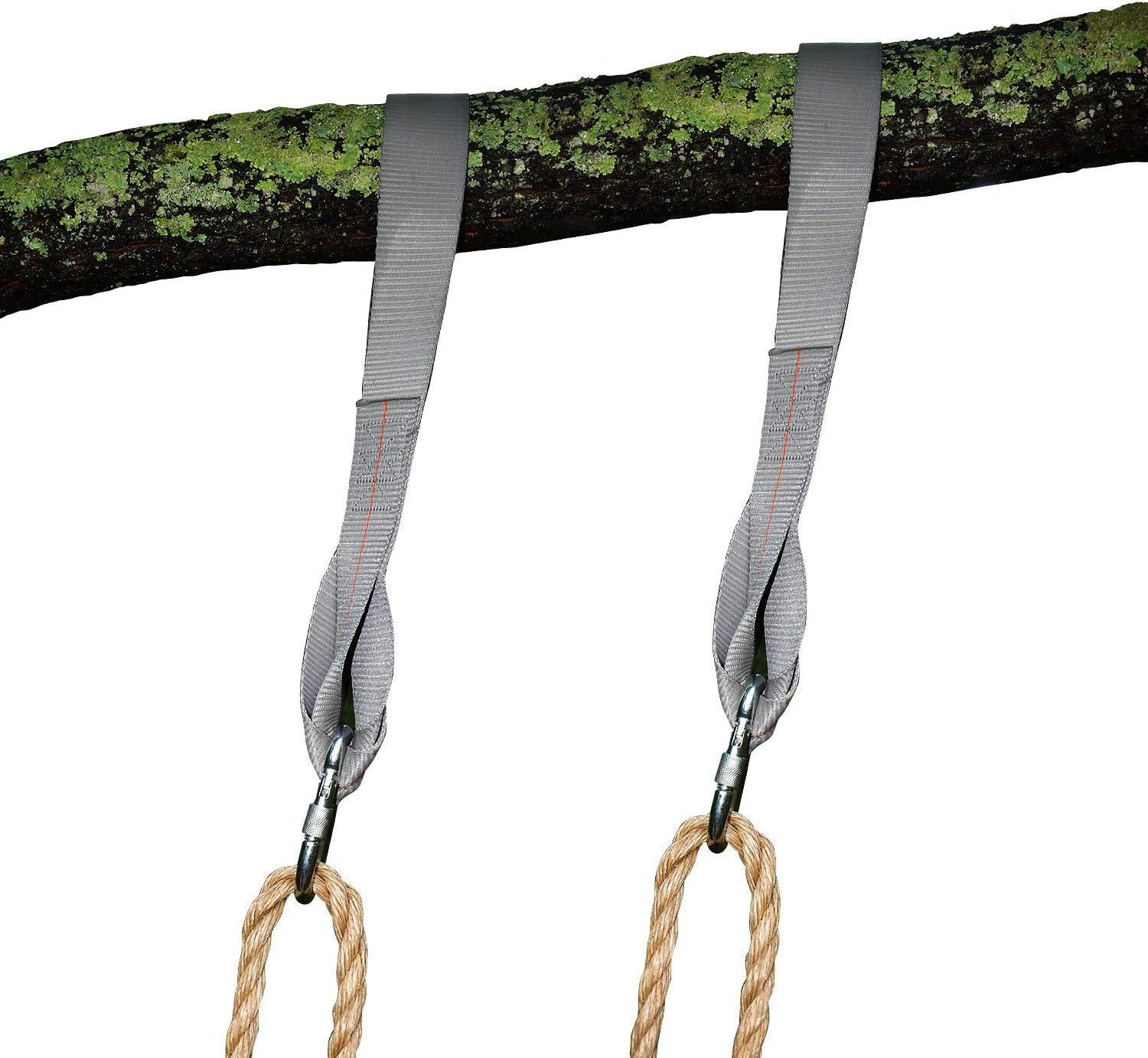 Wood Tree Swings 36" Tree Swing Hanging Strap with Safer Screw Lock Snap Hooks Heavy Duty Webbing Not Seat Belt Material: Toys & Games