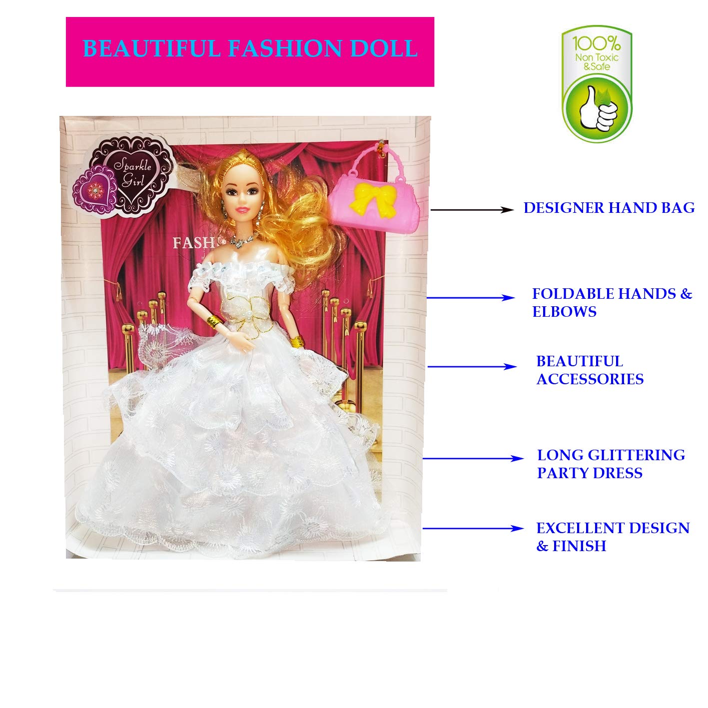 barbie doll with folding hands