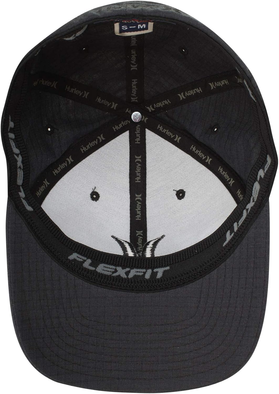 Hurley Men's Black Textures Baseball Cap: Clothing