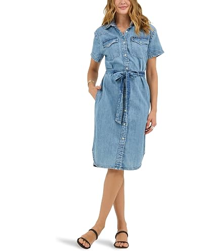 lee denim dress Belted Maxi Shirt Dark Magic (Size S) Womens Belted Maxi Shirt Dress This vintage SAU LEE Billie Denim Mini