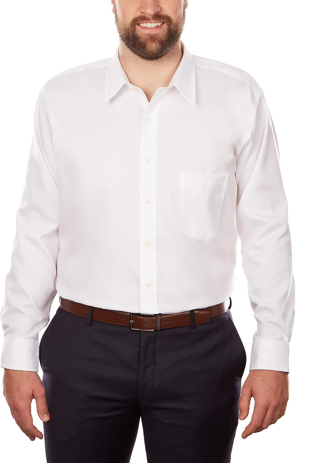 large neck dress shirts