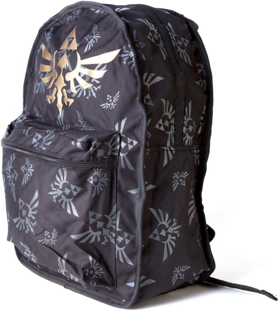 ZELDA FEDBP0VFUZSS Wing Crest Logo Reversible Backpack, Black/Green