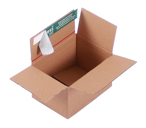 progressBOX K10.01-1 Transportkarton Premium 1-wellig mit SK-Verschluss und Aufreißfaden DIN C6, 165 x 120 x 100-80 mm, 20er 