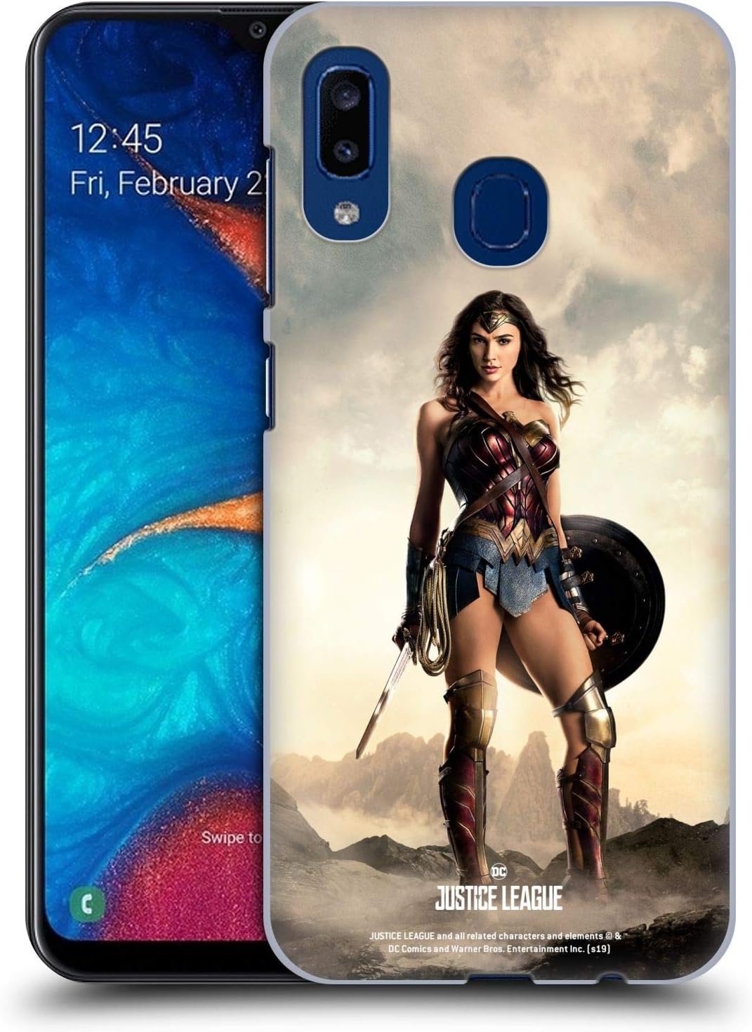 Head Case Designs Officially Licensed Justice League Movie Wonder Woman Character Posters Hard Back Case Compatible with Samsung Galaxy A20 / A30 2019