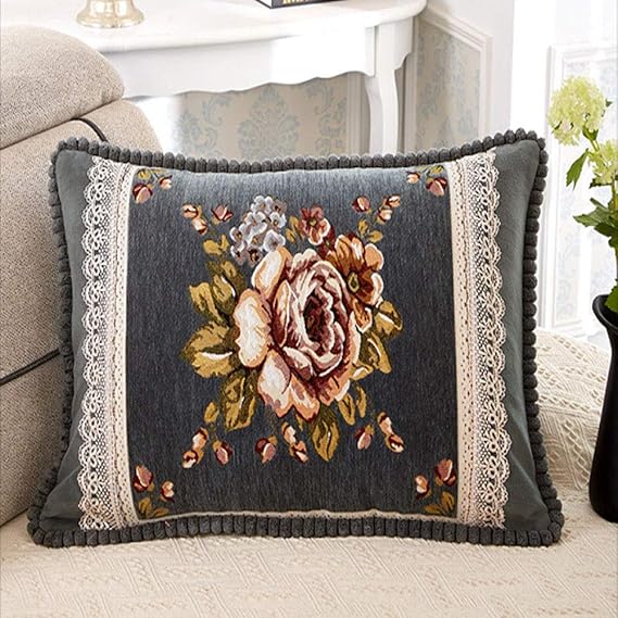 Extra Large Rectangular Sofa Cushion Cover European Jacquard Pillow Sofa car Cushion Thickening