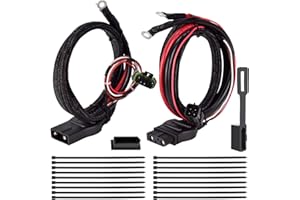 Farpida 42014 42015 4 Pin Truck Side Battery Cable Set & 4 Pin Plow Side Battery Cable fit for Fisher Western Snowex V-Blade 