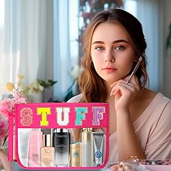 BuyCard 2 Pcs Stuff Bag Cosmetic Makeup Bag with