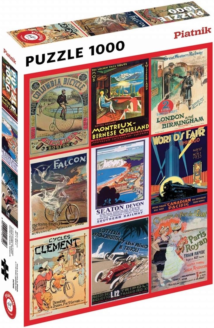 Piatnik "Transport Poster Puzzle Jigsaw (1000 Piece)