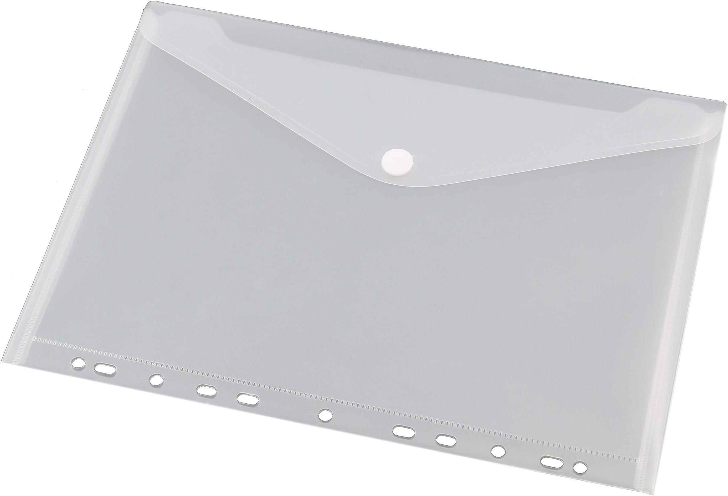 HF2 A4 Transparent Envelope Ring Binder with 11 Holes - White