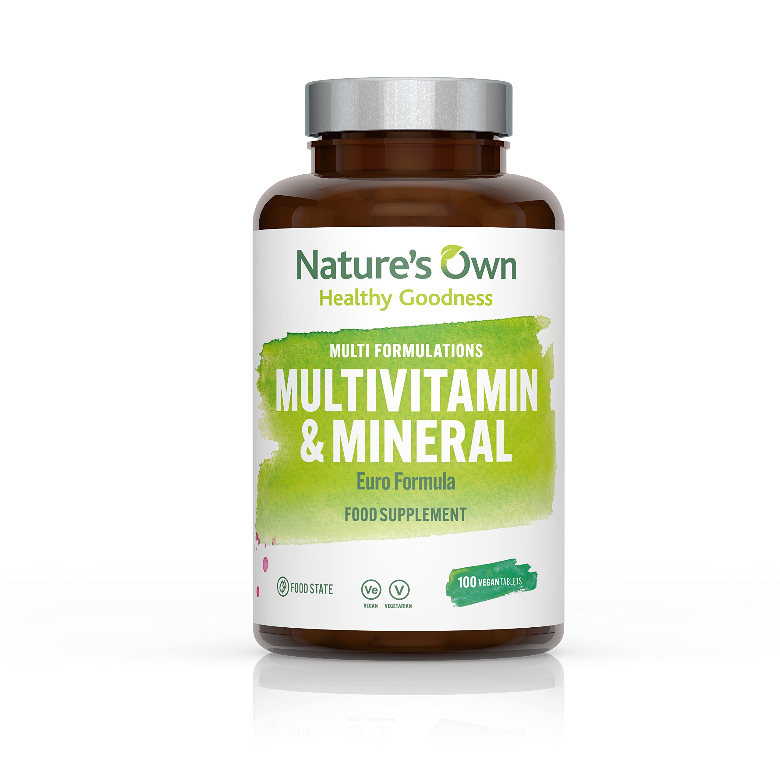 Nature's Own Multivitamin & Mineral Euro Formula (100 Vegan Tablets)