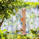 Urban Deco Antique Copper 6 Port Metal Bird Feeder with Steel Hanger view 6