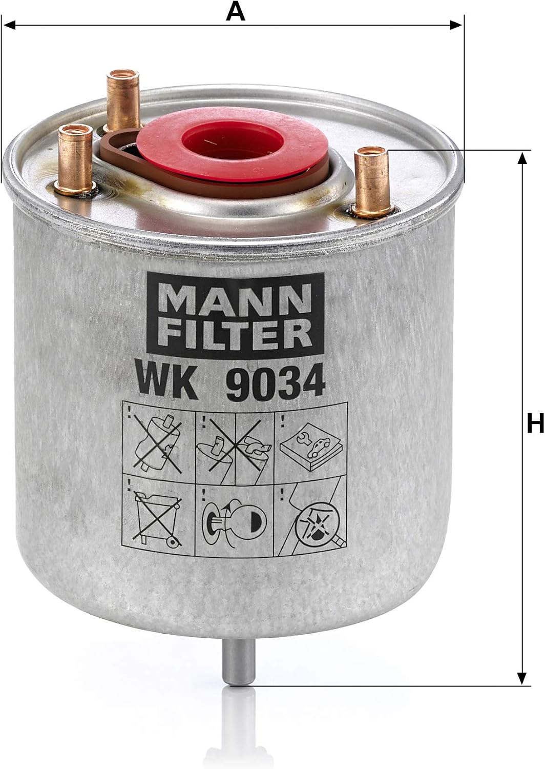 MANN-FILTER WK 9034 Z Fuel filter - Fuel filter Set including gasket / gasket set - For Passenger Cars - Image 3