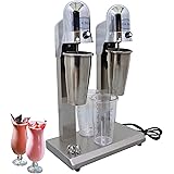 Banfluxion 110V 180W Double Head Drink Mixer Blender Stand Milk Shaker Mixer Speed Adjustable Milkshake Maker Commercial Milk