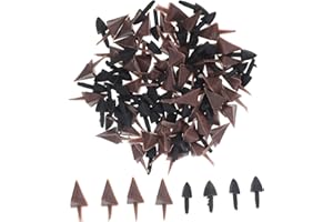 MOKKHNB 100pcs Plastic Animal Mouth Inserts DIY Craft Kit for Chicken Beak Making Sturdy Safe Plastic