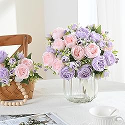 MARTINE MALL 2 Packs Peonies Artificial