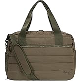 PUMA Women's Quilted Isla Carryall, Trendy Weekender with Shoe Pocket, Removable Strap & Quilted Style
