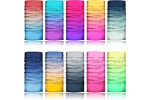 10PCS Neck Gaiter Kit, Cooling Gaiter Mask,Face Scarf Bandana Mask for Women Men Bike Motorcycle Hiking Fishing