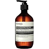 Aesop Reverence Aromatique Hand Wash | Woody, Earthy, Smoky | Gentle Exfoliating Cleanser For Renewed Skin | 500mL / 16.9 oz