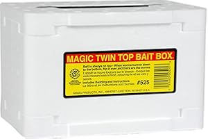 CORMORAN Magic Bait Box 8-Inch Twin Top, Clear